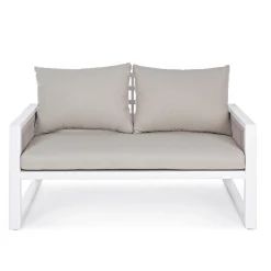 Viadurini in the Garden Garten Lounge Set-Garden Lounge aus weißem oder schwarzem Design Aluminium - Regendusche