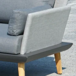 Viadurini in the Garden Garten Lounge Set-Garden Lounge mit anthrazitgrauer Aluminiumstruktur - Fouquer