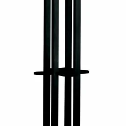 Viadurini Living Garderobenständer-Garderobenständer aus schwarzem Eschenholz mit Chromdetails Made in Italy - Etna