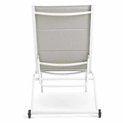 Viadurini in the Garden Sonnenliegen-Garten Chaiselongue mit Rädern und liegender Rückenlehne, 4 Stück - Babilonia