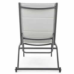 Viadurini in the Garden Sonnenliegen-Garten Chaiselongue mit Rädern und liegender Rückenlehne, 4 Stück - Babilonia