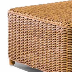 Viadurini in the Garden Garten Beistelltisch-Garten Couchtisch aus gewebtem synthetischem Rattan - Yves