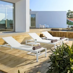 Viadurini in the Garden Garten Beistelltisch-Garten Couchtisch aus lackiertem Aluminium, Homemotion, 2 Stück - Rodric