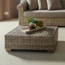 Viadurini in the Garden Garten Beistelltisch-Garten Couchtisch aus Naturfaser von Kubù - Isildur