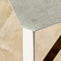 Viadurini in the Garden Gartentische Aus Aluminium-Garten Esstisch in Aluminium und Hpl oder Gres, verschiedene Ausführungen - Filomena