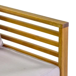 Viadurini in the Garden Garten Lounge Set-Garten Lounge Set aus geöltem Akazienholz Naturfarbe - Technisch