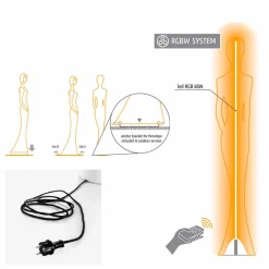 Myyour Lichtmöbel-Garten Stehlampe mit RGBW Led Light Statue Design - Penelope von