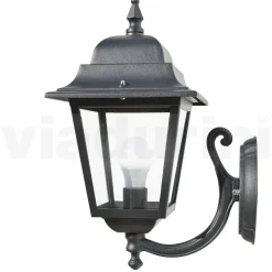 Viadurini Lighting Garten-Wandlampen-Gartenapplikation aus Aluminium und transparentem Glas Made in Italy - Scintilla