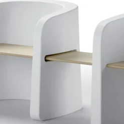 Viadurini in the Garden Gartenbänke-Gartenbank aus Polyethylen und Birkenholz Made in Italy - Talula