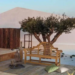 Viadurini in the Garden Gartenbänke-Gartenbank aus Teakholz mit rustikalem Design - Simonia