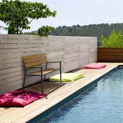 Viadurini in the Garden Gartenbänke-Gartenbank mit Struktur aus anthrazitfarbenem Aluminium, Homemotion - Isotta