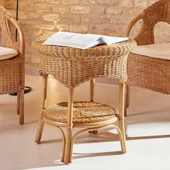 Viadurini in the Garden Garten Beistelltisch-Garten-Couchtisch aus Honiggeflecht - Nathaniel