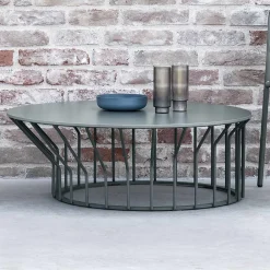 Viadurini in the Garden Garten Beistelltisch-Garten-Couchtisch aus HPL und lackiertem Metall Made in Italy - Guerrino