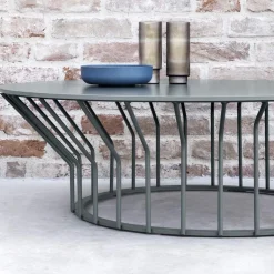 Viadurini in the Garden Garten Beistelltisch-Garten-Couchtisch aus HPL und lackiertem Metall Made in Italy - Guerrino