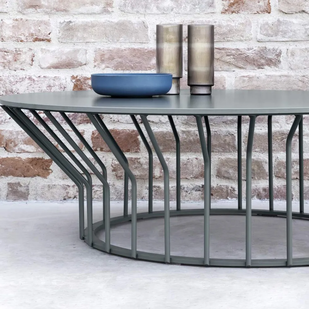 Viadurini in the Garden Garten Beistelltisch-Garten-Couchtisch aus HPL und lackiertem Metall Made in Italy - Guerrino