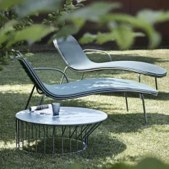 Viadurini in the Garden Garten Beistelltisch-Garten-Couchtisch aus HPL und lackiertem Metall Made in Italy - Guerrino