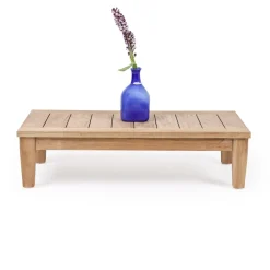 Viadurini in the Garden Garten Beistelltisch-Garten-Couchtisch aus natürlichem Teakholz - Artes