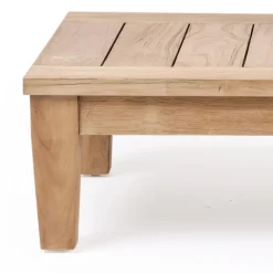 Viadurini in the Garden Garten Beistelltisch-Garten-Couchtisch aus natürlichem Teakholz - Artes