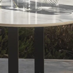 Myyour Garten Beistelltisch-Garten-Couchtisch aus Steingut und Stahl Made in Italy - Begin by