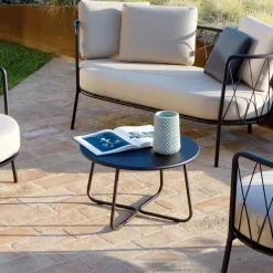 Viadurini in the Garden Garten Beistelltisch-Garten-Couchtisch aus verzinktem Stahl Made in Italy - Brienne