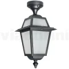 Viadurini Lighting Gartenlaternen-Gartendeckenlaterne aus anthrazitfarbenem Aluminium und sandgestrahltem Glas - Elric
