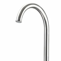 Viadurini in the Garden Gartendusche-Gartendusche aus verchromtem Edelstahl mit Fußwaschung Made in Italy - Marlen