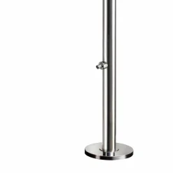 Viadurini in the Garden Gartendusche-Gartendusche aus verchromtem Edelstahl mit Fußwaschung Made in Italy - Marlen