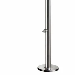 Viadurini in the Garden Gartendusche-Gartendusche aus verchromtem Edelstahl mit Fußwaschung Made in Italy - Marlen