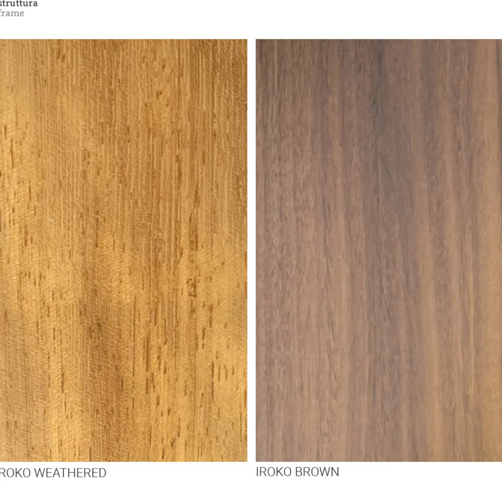 Viadurini in the Garden Gartentische Aus Teakholz-Garten-Esstisch aus Iroko-Holz und Steingut Made in Italy - Bresson