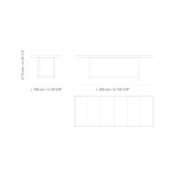 Viadurini in the Garden Gartentische Aus Teakholz-Garten-Esstisch aus Iroko-Holz und Steingut Made in Italy - Bresson