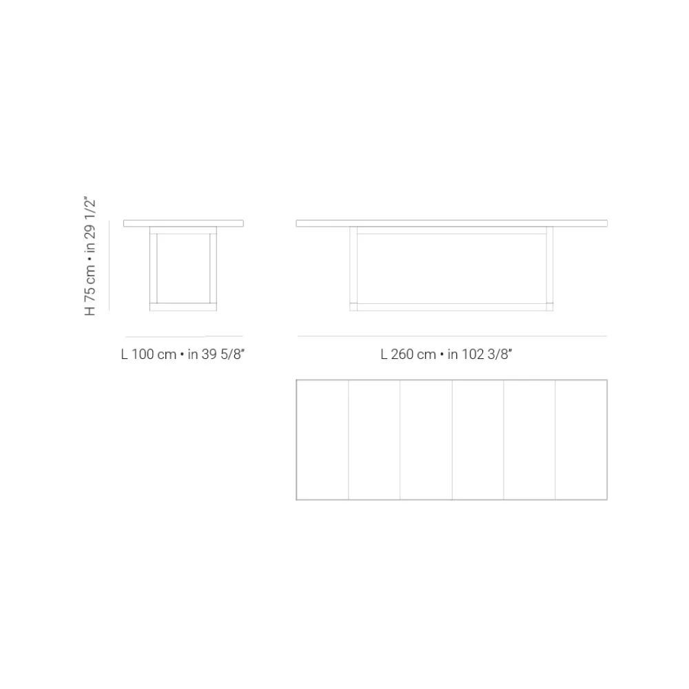 Viadurini in the Garden Gartentische Aus Teakholz-Garten-Esstisch aus Iroko-Holz und Steingut Made in Italy - Bresson