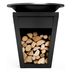 Viadurini in the Garden Holzofengrill-Gartengrill mit Feuerbetrieb, Kochplatte und Holzhalterung - Ferran