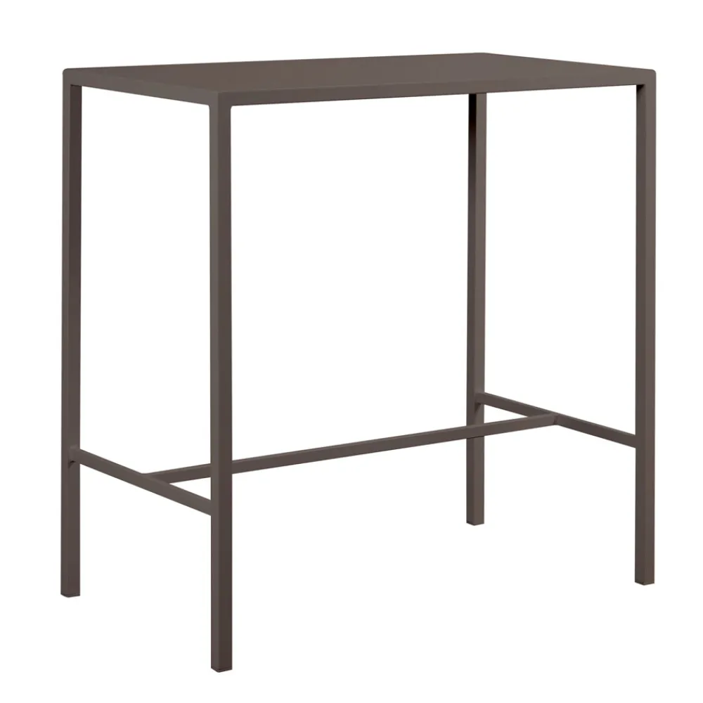 Viadurini in the Garden Gartentische Fest-Garten-Hochtisch aus verzinktem Stahl Made in Italy - Vesna