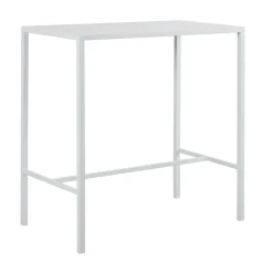 Viadurini in the Garden Gartentische Fest-Garten-Hochtisch aus verzinktem Stahl Made in Italy - Vesna