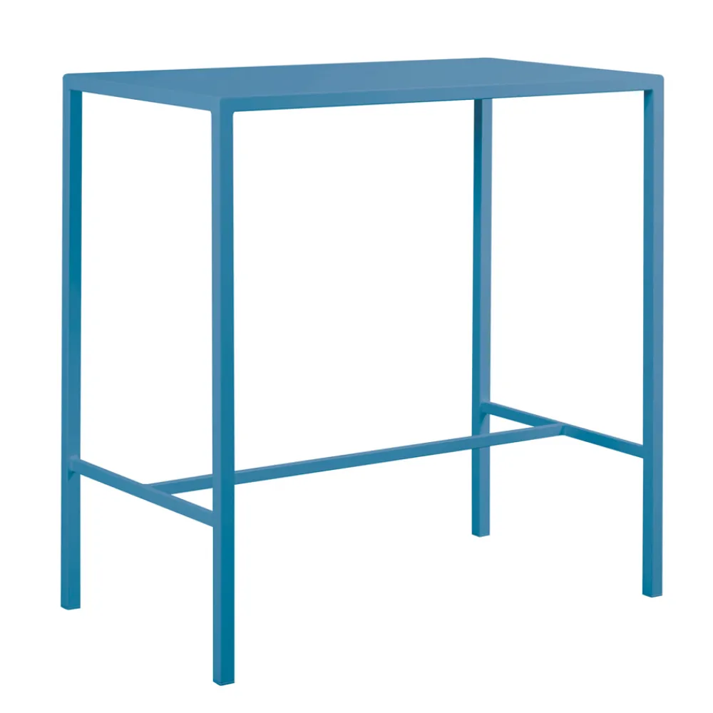 Viadurini in the Garden Gartentische Fest-Garten-Hochtisch aus verzinktem Stahl Made in Italy - Vesna