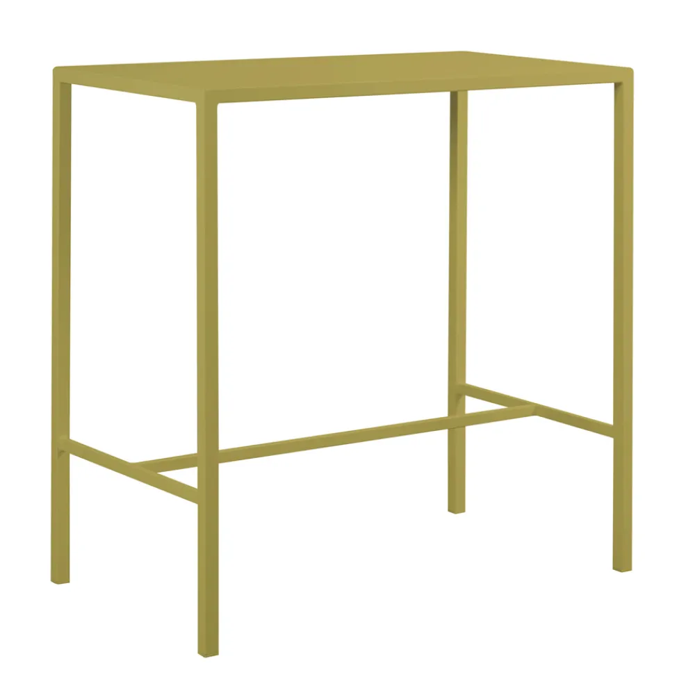 Viadurini in the Garden Gartentische Fest-Garten-Hochtisch aus verzinktem Stahl Made in Italy - Vesna