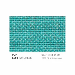 Varaschin Outdoor Hocker-Gartenhocker aus gepolstertem Stoff und Aluminium System