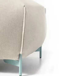 Viadurini in the Garden Gartenideen|Sitzsäcke-Gartenhocker aus Stoff mit Metallfüßen Made in Italy - Butter