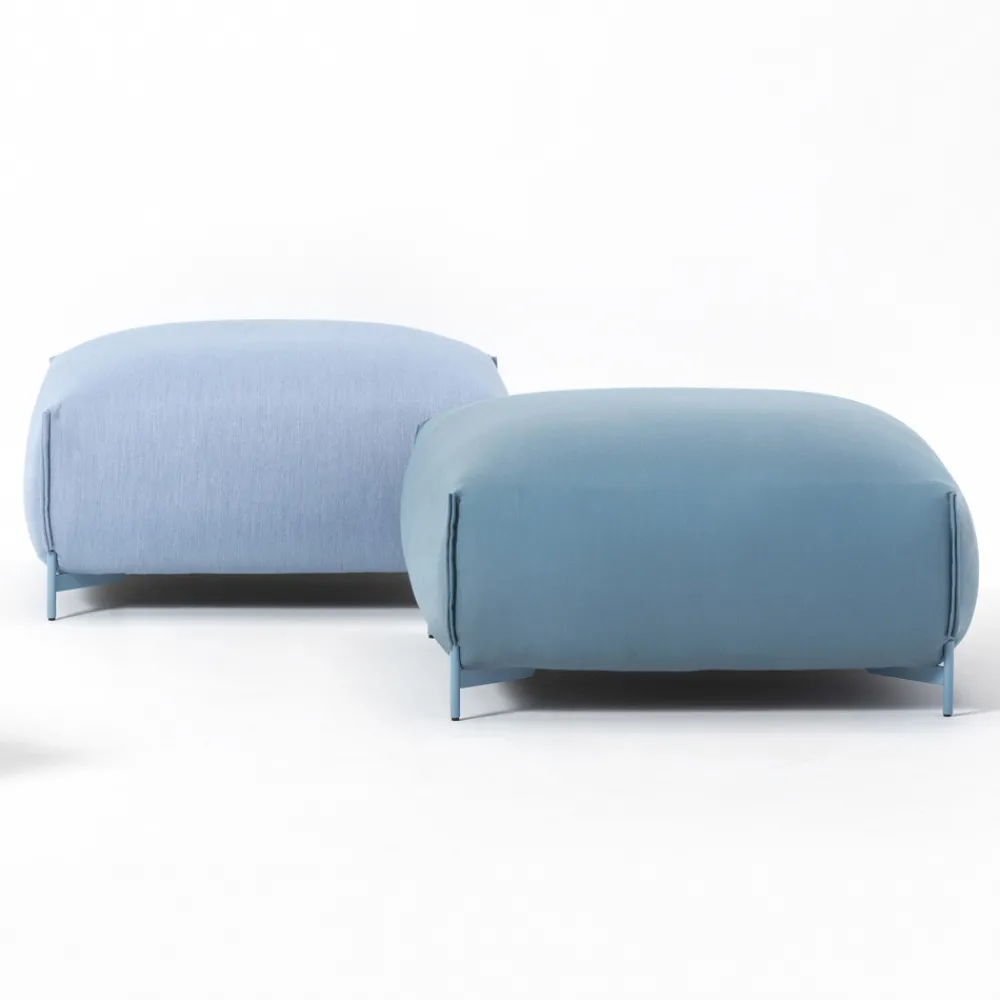 Viadurini in the Garden Gartenideen|Sitzsäcke-Gartenhocker gepolstert und bezogen mit Stoff Made in Italy - Butter