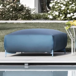 Viadurini in the Garden Gartenideen|Sitzsäcke-Gartenhocker gepolstert und bezogen mit Stoff Made in Italy - Butter