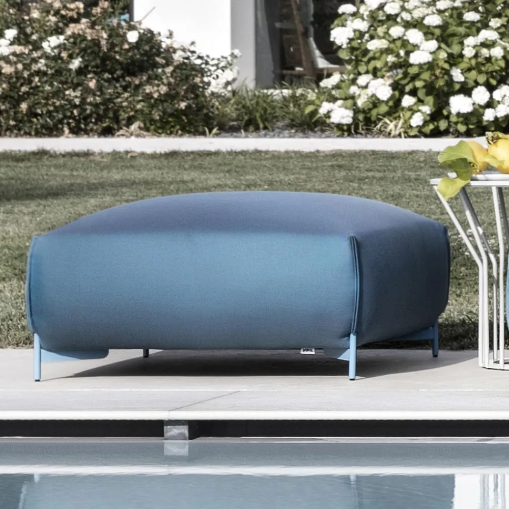 Viadurini in the Garden Gartenideen|Sitzsäcke-Gartenhocker gepolstert und bezogen mit Stoff Made in Italy - Butter