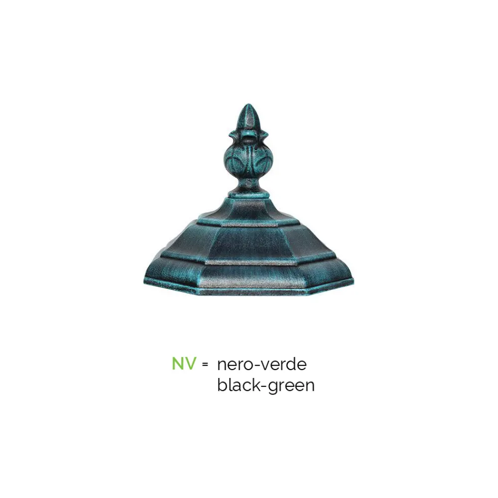 Viadurini Lighting Gartenlampion-Gartenlampe 2 Lichter im Vintage-Stil aus Aluminium, hergestellt in Italien – Leona