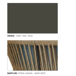 Varaschin Design Beleuchtung-Gartenlampe aus Aluminium und Faser Made in Italy - Cricket von