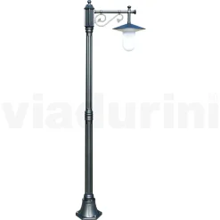 Viadurini Lighting Gartenlampion-Gartenlampe im Vintage-Stil aus grauem Aluminium, hergestellt in Italien – Belen