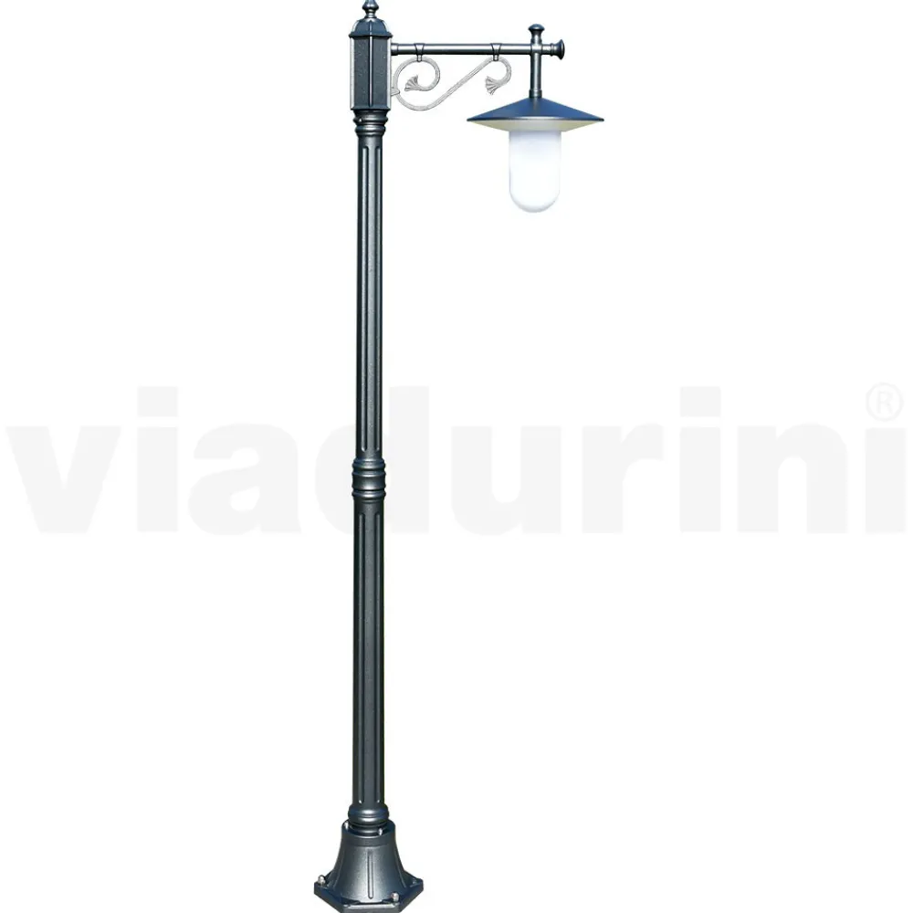 Viadurini Lighting Gartenlampion-Gartenlampe im Vintage-Stil aus grauem Aluminium, hergestellt in Italien – Belen