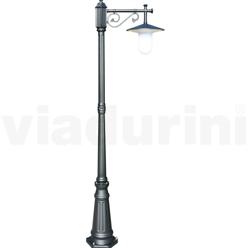 Viadurini Lighting Gartenlampion-Gartenlampe im Vintage-Stil aus grauem Aluminium, hergestellt in Italien – Belen