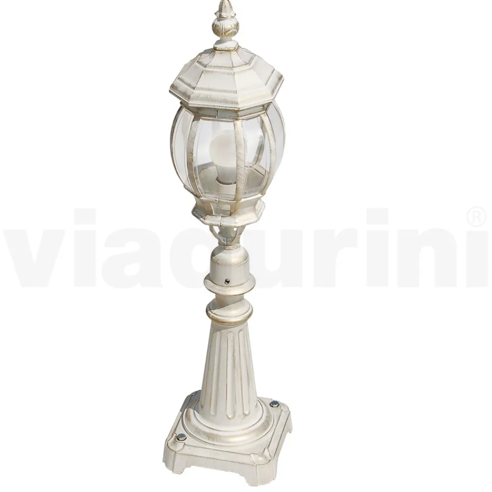 Viadurini Lighting Gartenlampion-Gartenlampe im Vintage-Stil aus weißem Aluminium, hergestellt in Italien – Dodo