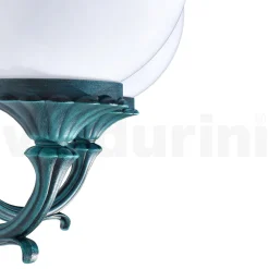 Viadurini Lighting Garten-Wandlampen-Gartenlampe mit 2 Acryllichtern und Aluminiumstruktur - Trovanero