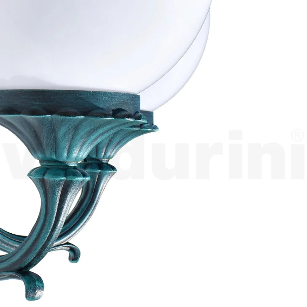 Viadurini Lighting Garten-Wandlampen-Gartenlampe mit 2 Acryllichtern und Aluminiumstruktur - Trovanero