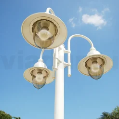 Viadurini Lighting Gartenlampion-Gartenlampe mit 3 Lichtern aus Aluminium, hergestellt in Italien – Cassandra